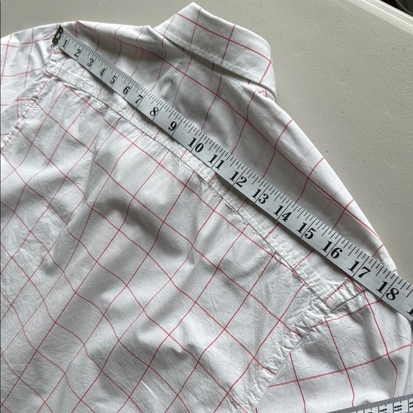 Scotch & Soda White and Red Casual Button Down Shirt - Picture 13 of 14